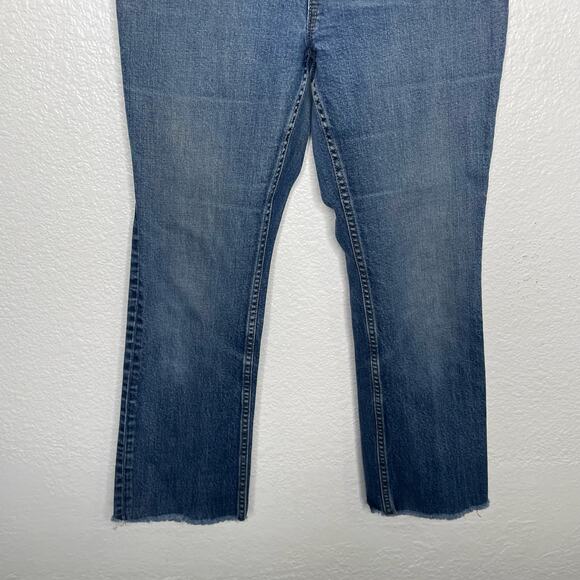 Everlane Womens Jeans Size 29 High Rise Kick Crop Medium Wash Denim Regular - Picture 12 of 13